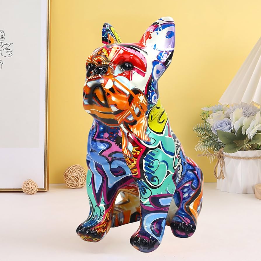 Amazon.co.jp: Tolatr グラフィティ フレンチブルドッグ 像 犬の